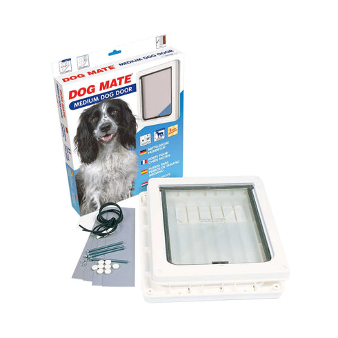 Usa alba pentru caini de talie medie Dog Mate 29 X 35 cm