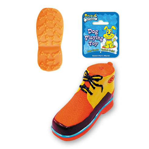 Jucarie pentru caini ghetuta din vinil Soleil 16 cm