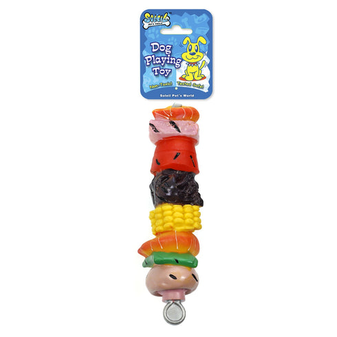 Jucarie pentru caini frigaruie din vinil Soleil 25 cm