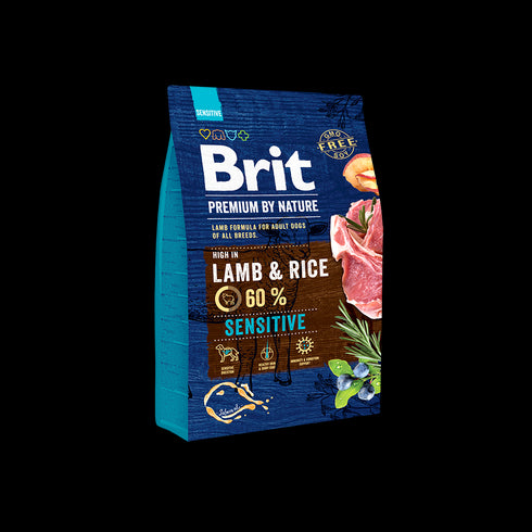 Hrana uscata pentru caini Brit Premium by Nature Sensitive Lamb 3Kg