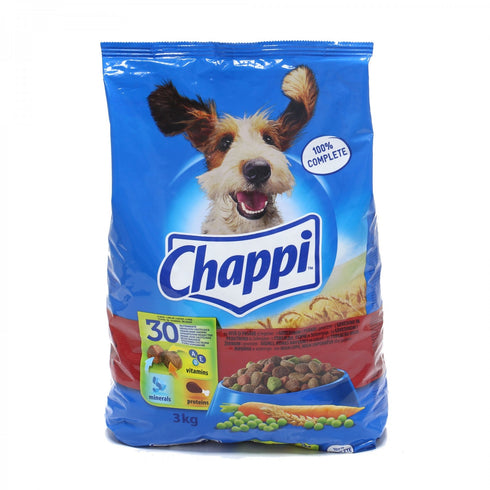 Hrana uscata pentru caini Chappi cu vita si pasare 3 kg