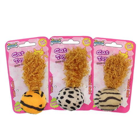 Jucarie pentru pisici bila cu catnip Soleil 10 cm