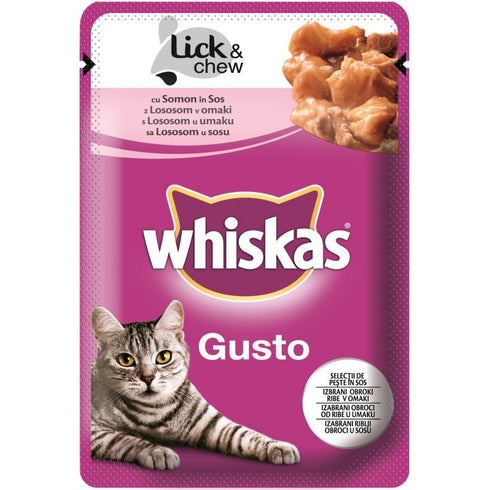 Whiskas Gusto Somon 85gr
