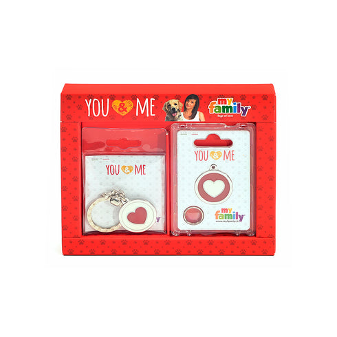 Medalion si breloc MyFamily inima