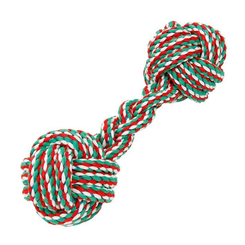 Jucarie pentru caini gantera din sfoara Enjoy 24 cm