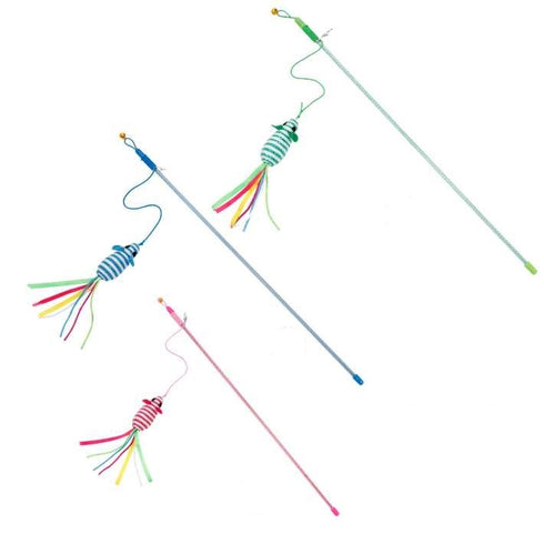 Jucarie pentru pisici Enjoy undita cu soarece 47 cm