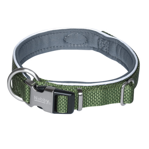 Zgarda pentru caini Nobby Classic Preno Soft Olive Green 25-35mm