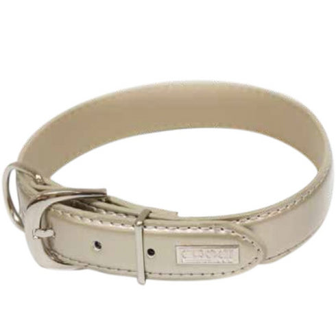 Zgarda aurie din piele Luxury Vanity Croci 30-35x15 mm