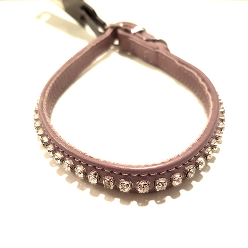 Zgarda Strass Violet 10 mm-35 cm