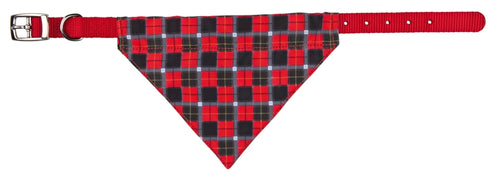 Zgarda rosie pentru caini Trixie Tuch cu esarfa 43 - 55 cm