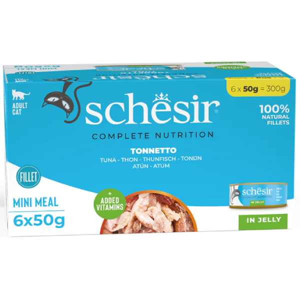 Hrana umeda pentru pisici Schesir Ton Jelly 6x50g