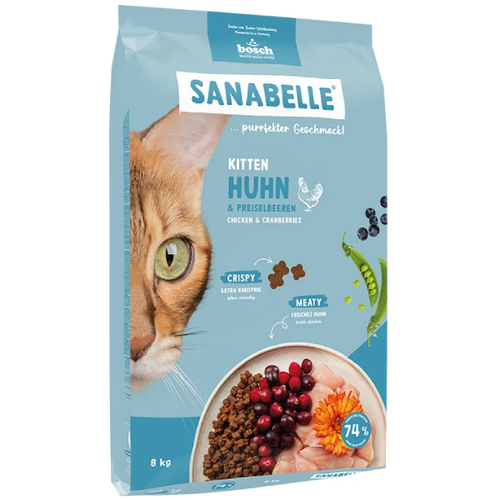 Hrana uscata pentru pisici Sanabelle Kitten Pui 8kg