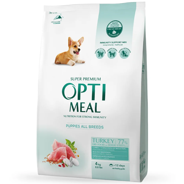 Hrana uscata pentru caini Optimeal Junior Curcan 1.5kg