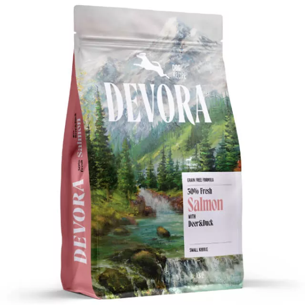 Hrana uscata pentru caini Devora Dog GF Mini Somon, caprioara si rata 7.5kg
