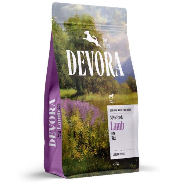 Hrana semi-umeda pentru caini Devora Dog GF Semi-moist Miel 5kg