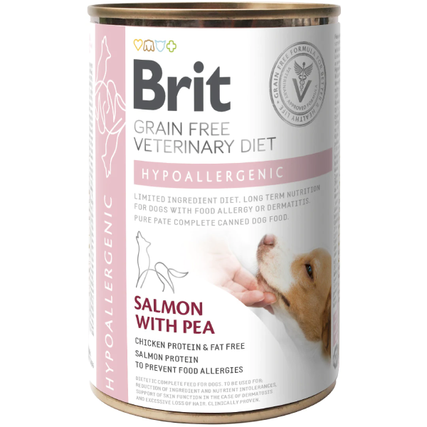 Hrana umeda pentru caini Brit Grain Free VD Hypoallergenic 400g - Animax