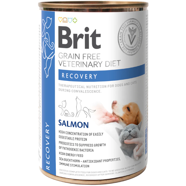 Hrana umeda pentru caini si pisici Brit Grain Free VD Recovery 400g - Animax