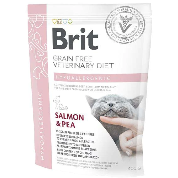 Hrana uscata pentru pisici Brit Grain Free VD Hypoallergenic 400g - Animax