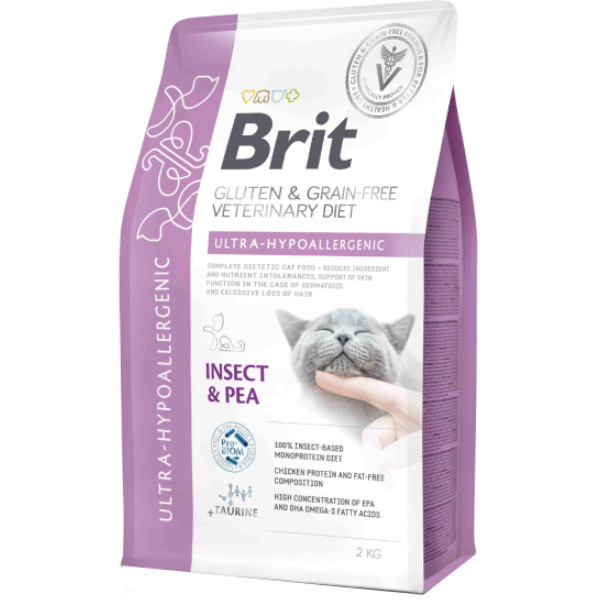Hrana uscata pentru pisici Brit Grain Free VD Ultra-Hypoallergenic 2kg - Animax