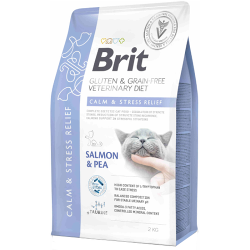 Hrana uscata pentru pisici Brit Grain Free VD Calm&Stress 2kg - Animax