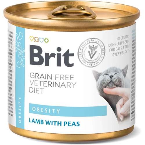 Hrana umeda pentru pisici Brit Grain Free VD Obesity 200g - Animax