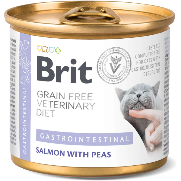Hrana umeda pentru pisici Brit Grain Free VD Gastrointestinal 200g - Animax