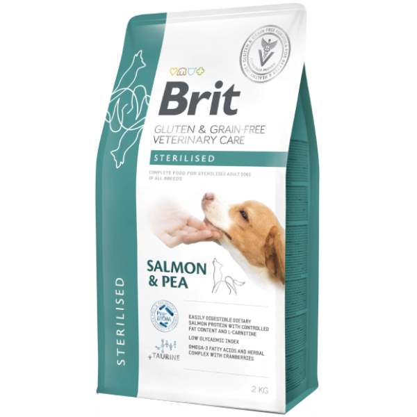 Hrana uscata pentru caini Brit Grain Free VD Sterilised 2kg - Animax