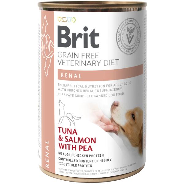Hrana umeda pentru caini Brit Grain Free VD Renal 400g - Animax