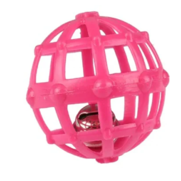 Jucarie pentru pisici Flamingo Minge cu clopot 5.1cm