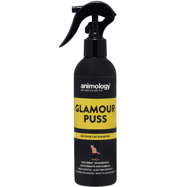 Sampon fara clatire pentru pisici Animology Glamour Puss Piersica 250ml - Animax