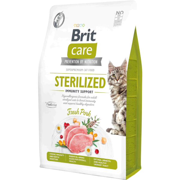 Hrana uscata pentru pisici Brit Care Grain Free Sterilized Immunity 2kg - Animax