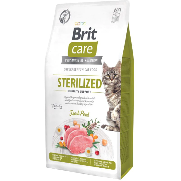 Hrana uscata pentru pisici Brit Care Grain Free Sterilized Immunity 7kg - Animax