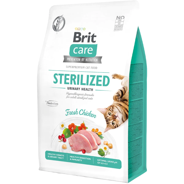 Hrana uscata pentru pisici Brit Care Grain Free Sterilized Urinary Health 7kg - Animax