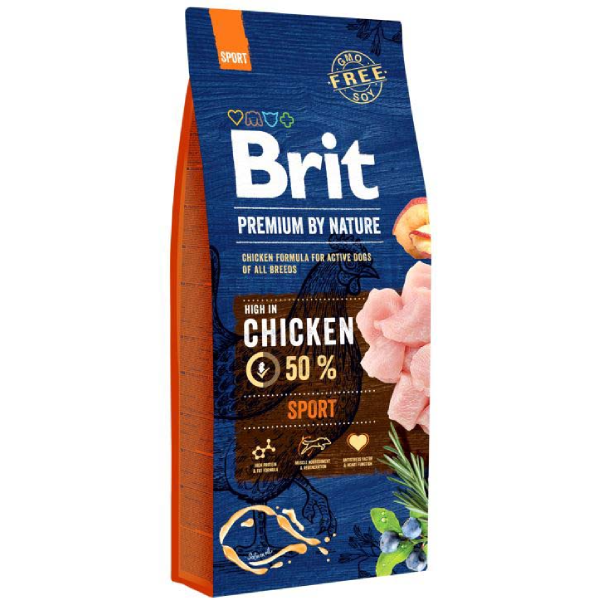 Hrana uscata pentru caini Brit Premium Sport Pui 15kg - Animax