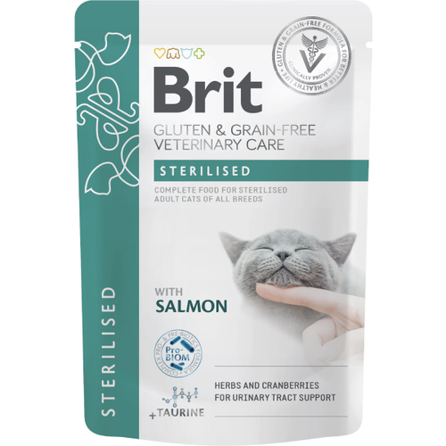 Hrana umeda pentru pisici Brit Grain Free VD Sterilised 85g - Animax