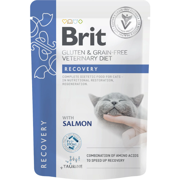 Hrana umeda pentru pisici Brit Grain Free Recovery Pentru recuperare, refacere nutritiva 85g - Animax