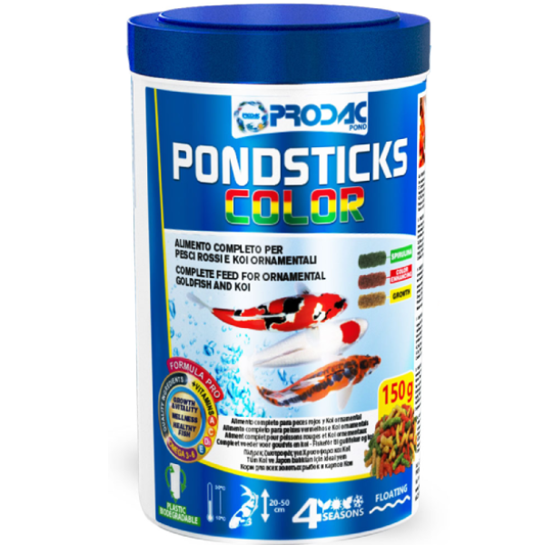 Hrana pentru pesti de iaz Prodac Pondsticks Color 1kg - Animax