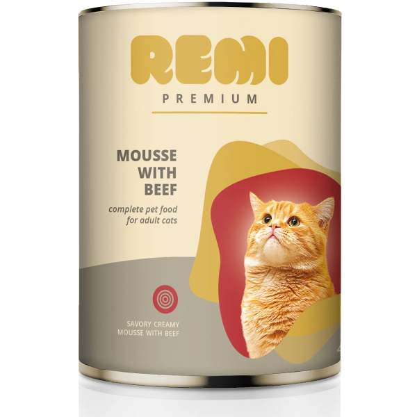 Hrana umeda pentru pisici Remi Premium Mousse Vita 400g