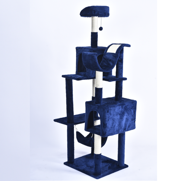 Sisal supraetajat pentru pisici Pawise Star 55X49X176cm