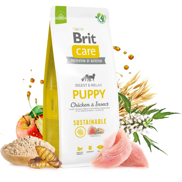 Hrana uscata pentru caini Brit Care Sustainable Puppy 12 kg
