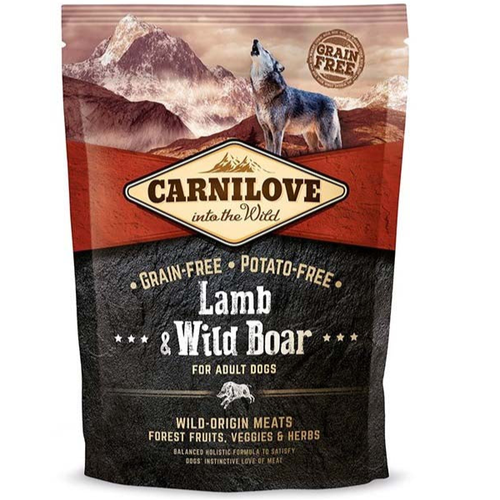 Hrana uscata pentru caini Carnilove Dog Miel si mistret 1.5kg