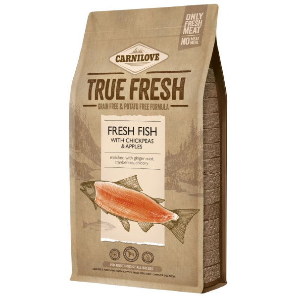 Hrana uscata pentru caini Carnilove Dog True Fresh Peste 4kg