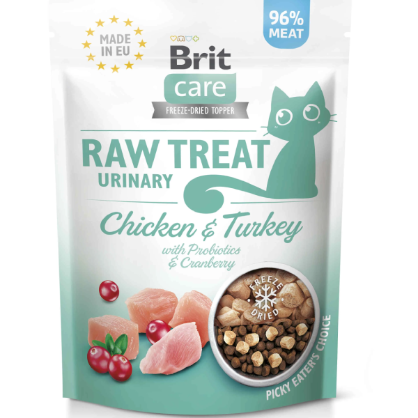 Recompense pentru pisici Brit Care Raw Treat Urinary 40g