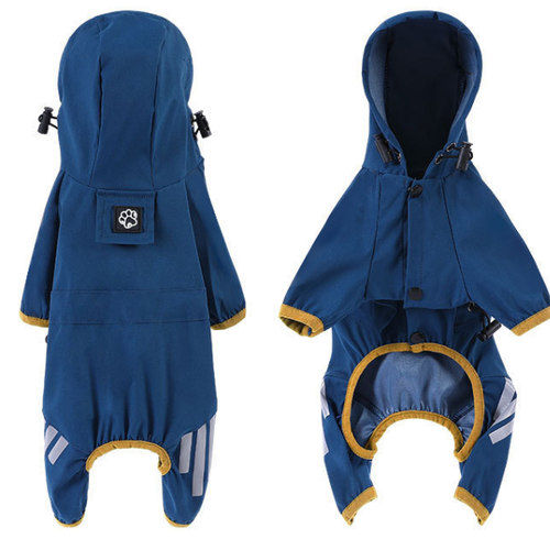Pelerina de ploaie pentru caini Enjoy XL Blue 34cm