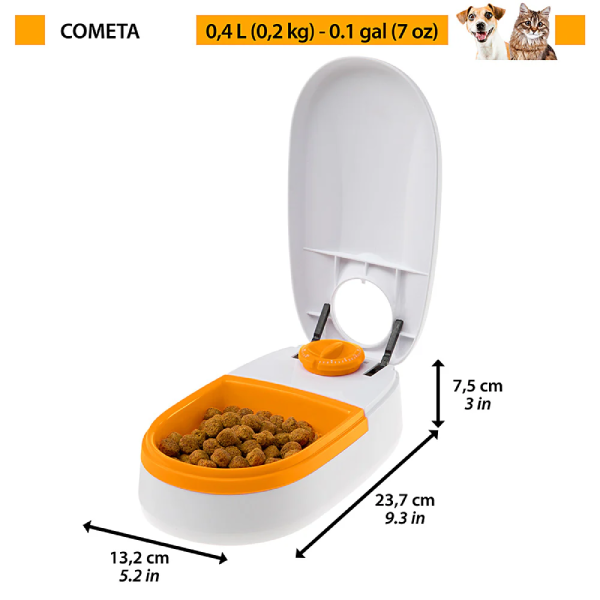 Hranitor automat pentru caini si pisici Ferplast Cometa 0.4L