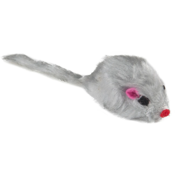 Jucarie pentru pisici Flamingo Soricel Gri 5cm