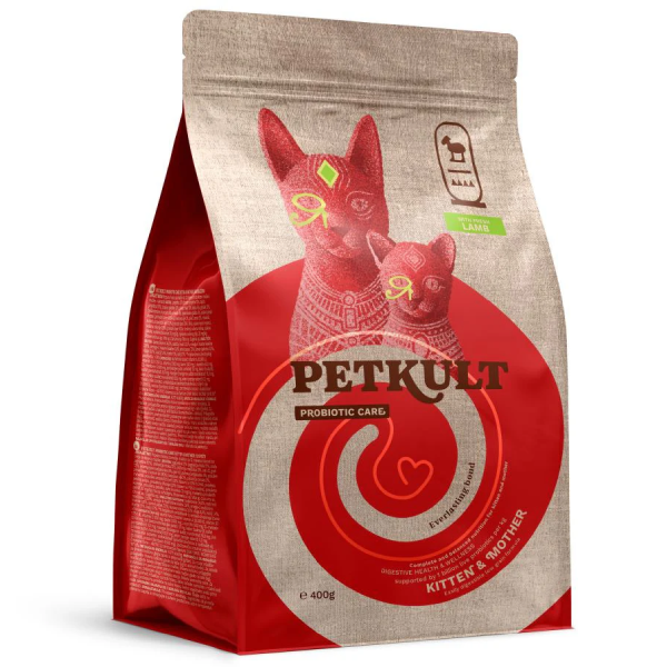 Hrana uscata pentru pisici Petkult Cat Probiotics Kitten&Mother Fresh Miel 400g