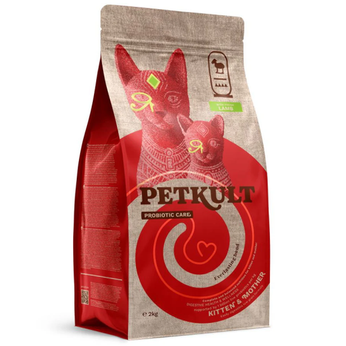Hrana uscata pentru pisici Petkult Cat Probiotics Kitten&Mother Fresh Miel 2kg