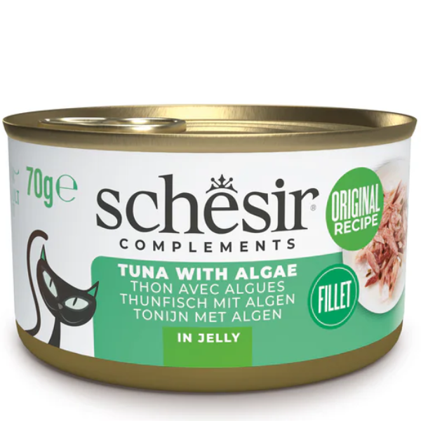 Hrana umeda pentru pisici Schesir Ton&Alge Jelly 70g