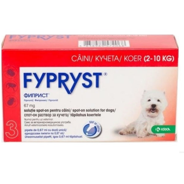Antiparazitar Fypryst Dog 2-10 Kg
